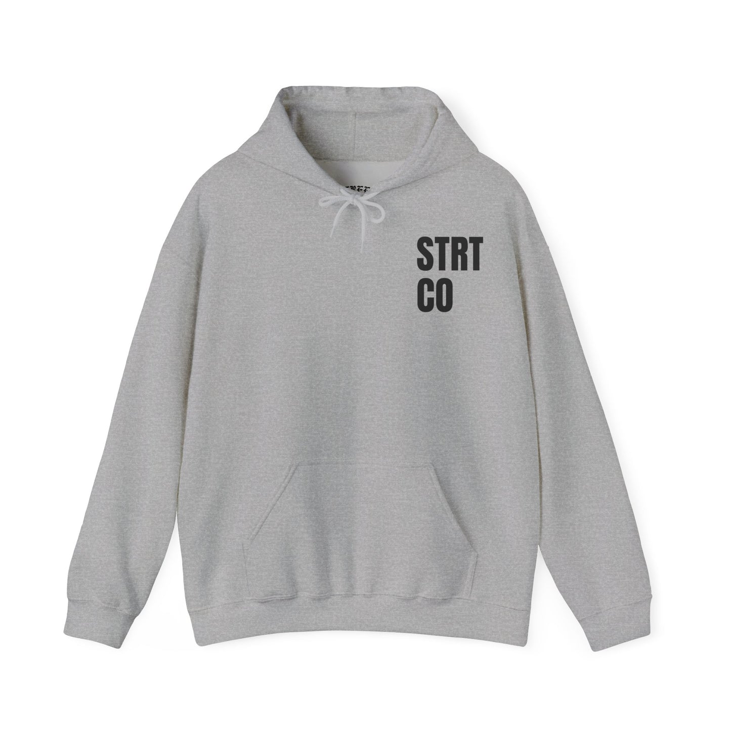 STRT Essentials Black Logo Hoodie