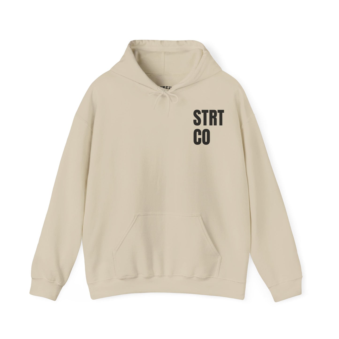 STRT Essentials Black Logo Hoodie