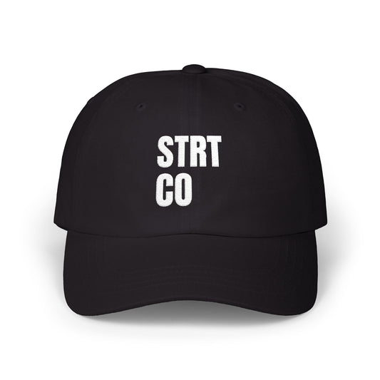 STRT Essentials White Logo Classic Dad Cap