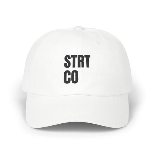STRT Essentials Black Logo Classic Dad Cap