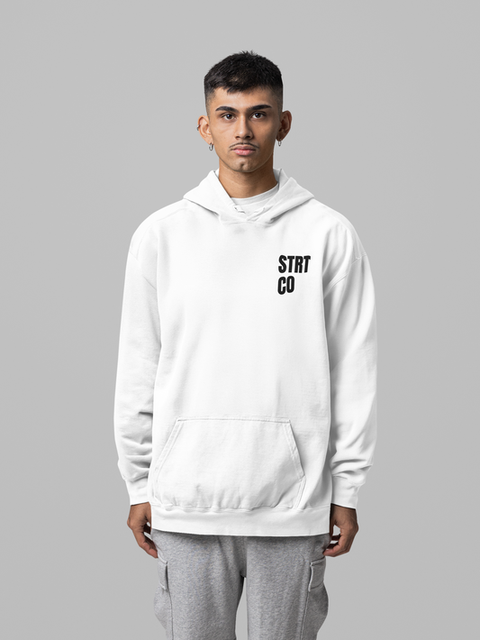 STRT Essentials White Hoodie