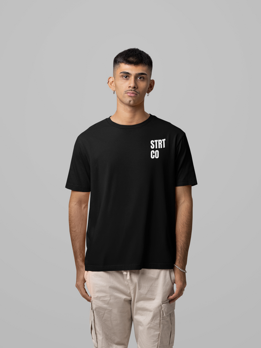 STRT Essentials Black T Shirt